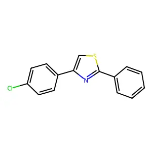 4-(4-Chlorophenyl)-2-phenyl-1,3-thiazole structure