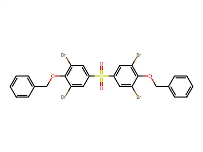 1,3-Dibromo-5-(3,5-dibromo-4-phenylmethoxyphenyl)sulfonyl-2-phenylmethoxybenzene structure