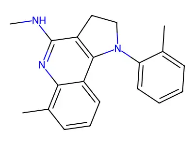 1-(2-Methylphenyl)-4-methylamino-6-methyl-2,3-dihydropyrrolo(3,2-c)quinoline structure