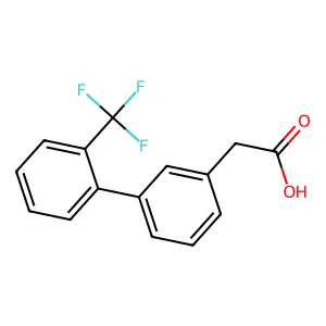 2-(2'-(Trifluoromethyl)-[1,1'-biphenyl]-3-yl)acetic acid structure