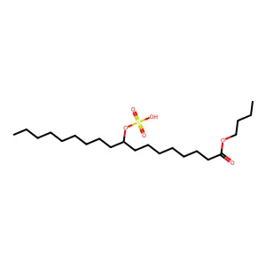 Butyl 9-(sulfooxy)stearate structure
