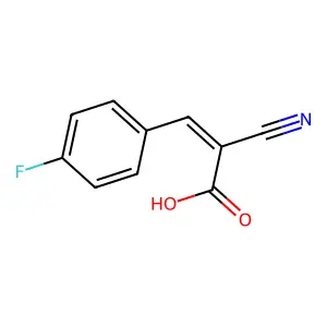 4-Fluorobenzylidenecyanoacetic acid structure