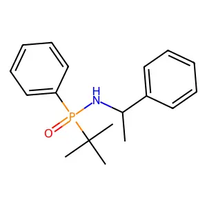 (1R)-N-[tert-butyl(phenyl)phosphoryl]-1-phenylethanamine structure