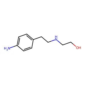 2-{[2-(4-Aminophenyl)ethyl]amino}ethan-1-ol structure