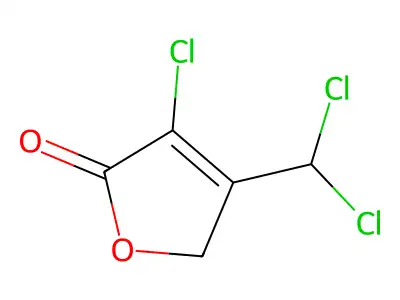 3-Chloro-4-(dichloromethyl)-2(5H)-furanone structure