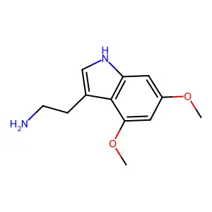 2-(4,6-dimethoxy-1H-indol-3-yl)ethan-1-amine structure