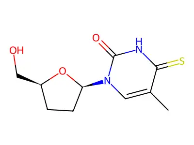 3'-Deoxy-4-thiothymidine structure