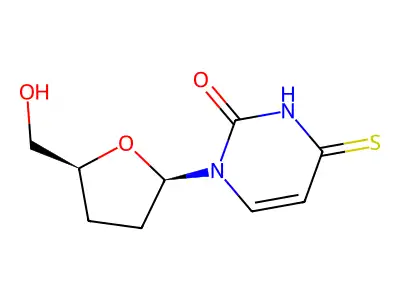 2',3'-Dideoxy-4-thiouridine structure