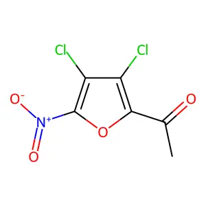 Ethanone, 1-(3,4-dichloro-5-nitro-2-furanyl)- structure
