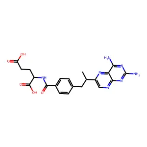 9-Methyl-10-deazaminopterin structure