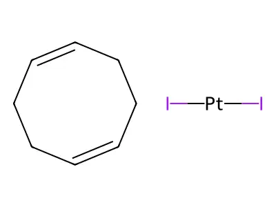 Cycloocta-1,5-diene;platinum(2+);diiodide structure