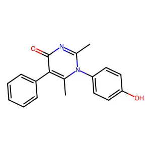 1-(4-Hydroxyphenyl)-2,6-dimethyl-5-phenylpyrimidin-4-one structure