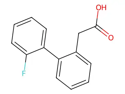(2'-Fluorobiphenyl-2-yl)acetic acid structure