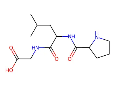 l-Prolyl-l-leucylglycine structure