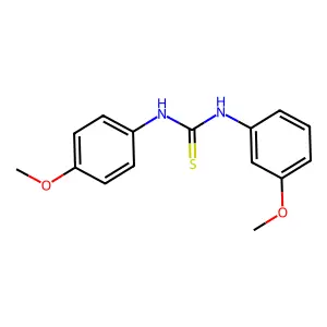 1-(3-Methoxyphenyl)-3-(4-methoxyphenyl)thiourea structure