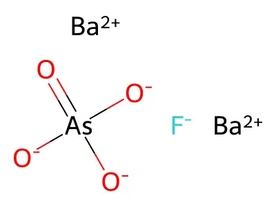 Barium arsorate fluoride (2/1/1) structure