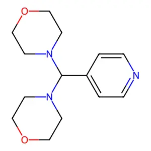 4,4'-(Pyridin-4-ylmethanediyl)dimorpholine structure
