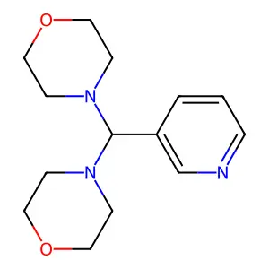 Morpholine, 4,4'-(3-pyridinylmethylene)bis- structure