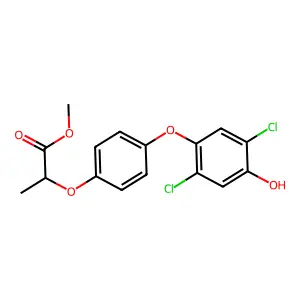 Methyl 2-(4-(2,5-dichloro-4-hydroxyphenoxy)phenoxy)propanoate structure