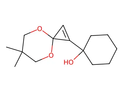 Cyclohexanol, 1-(6,6-dimethyl-4,8-dioxaspiro[2.5]oct-1-en-1-yl)- structure