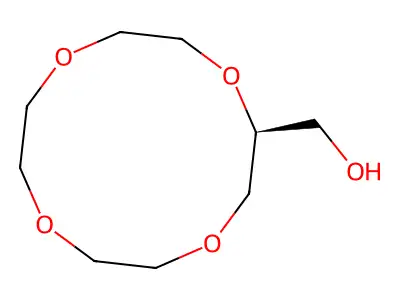 [(2S)-1,4,7,10-Tetraoxacyclododecan-2-yl]methanol structure