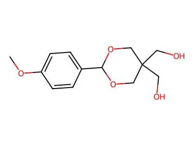 [5-(Hydroxymethyl)-2-(4-methoxyphenyl)-1,3-dioxan-5-yl]methanol structure