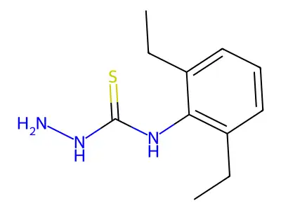 N-(2,6-diethylphenyl)hydrazinecarbothioamide structure