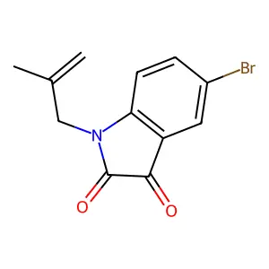 5-Bromo-1-(2-methyl-2-propen-1-yl)-1H-indole-2,3-dione structure