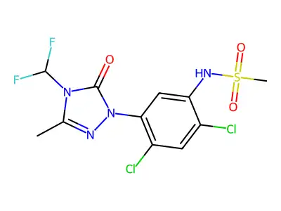 Sulfentrazone structure