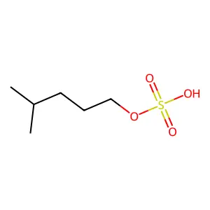 4-Methylpentyl hydrogen sulfate structure