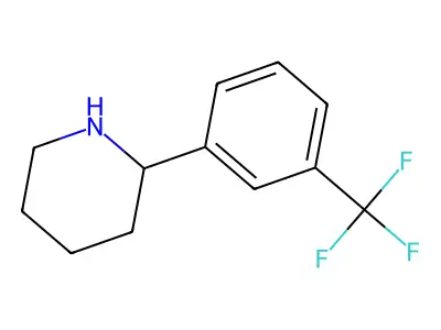 2-[3-(Trifluoromethyl)phenyl]piperidine structure