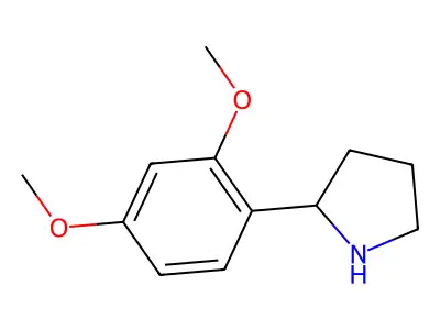 2-(2,4-Dimethoxyphenyl)pyrrolidine structure