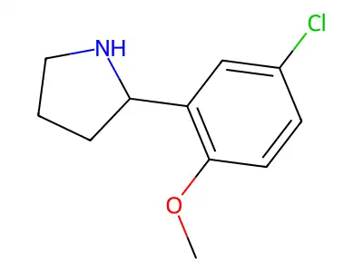 2-(5-Chloro-2-methoxyphenyl)pyrrolidine structure