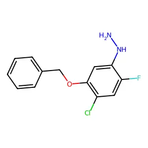 (4-Chloro-2-fluoro-5-(phenylmethoxy)phenyl)hydrazine structure