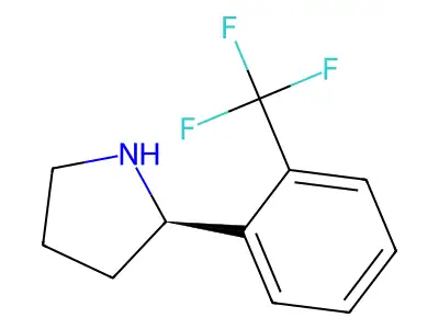 2-[2-(Trifluoromethyl)phenyl]pyrrolidine structure
