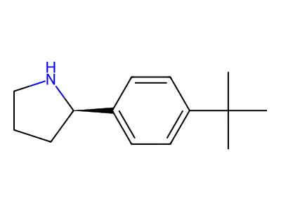 (R)-2-(4-(tert-Butyl)phenyl)pyrrolidine structure