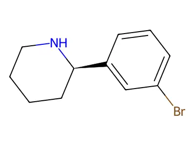 2-(3-Bromophenyl)piperidine structure