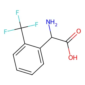 (2S)-2-amino-2-[2-(trifluoromethyl)phenyl]acetic acid structure