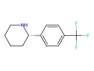 2-[4-(Trifluoromethyl)phenyl]piperidine structure
