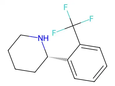 2-[2-(Trifluoromethyl)phenyl]piperidine structure