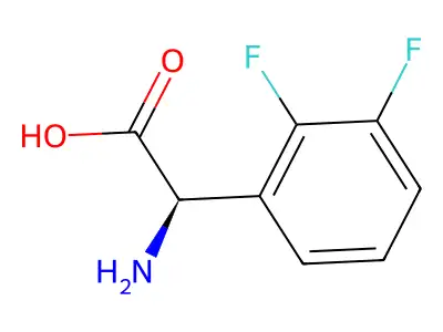 2-amino-2-(2,3-difluorophenyl)acetic Acid structure
