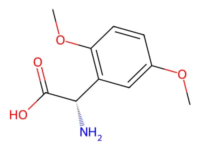 2-amino-2-(2,5-dimethoxyphenyl)acetic Acid structure