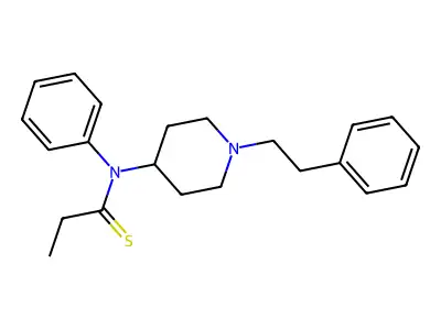 N-[1-(2-Phenylethyl)-4-piperidinyl]thiopropionanilide structure