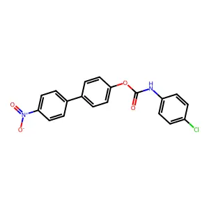 (4-(4-Nitrophenyl)phenyl) N-(4-chlorophenyl)carbamate structure
