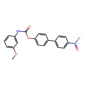 (4-(4-Nitrophenyl)phenyl) N-(3-methoxyphenyl)carbamate structure