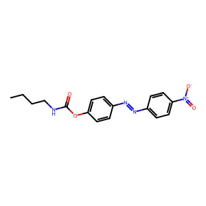 (4-(4-Nitrophenyl)diazenylphenyl) N-butylcarbamate structure