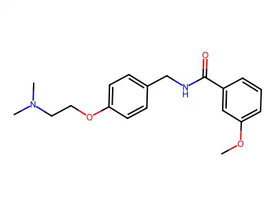 Benzamide, N-((4-(2-(dimethylamino)ethoxy)phenyl)methyl)-3-methoxy- structure