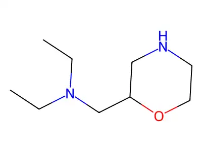 N-ethyl-N-(morpholin-2-ylmethyl)ethanamine structure