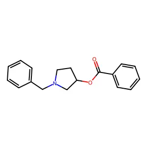 N-benzyl-3-benzoyloxypyrrolidine structure