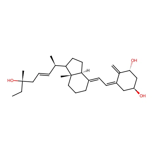 25-dehydro-1,25-dihydroxy-26-methylvitamin D3 structure